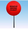 (50 Pack) Coolballs Red Aviation Static Wick Safety Cover Protector Antenna Balls "Remove Before Flight" 